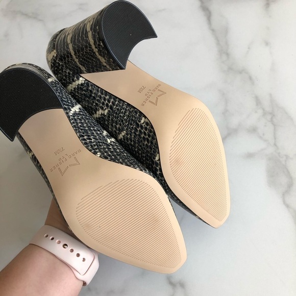 Marc Fisher Razili Snake Embossed Leather Pump 7.5 - Picture 7 of 16